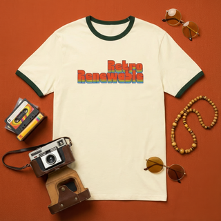 Retro Renewable - Cotton 100% Ringer T-Shirt