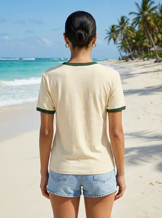 Retro Renewable - Cotton 100% Ringer T-Shirt