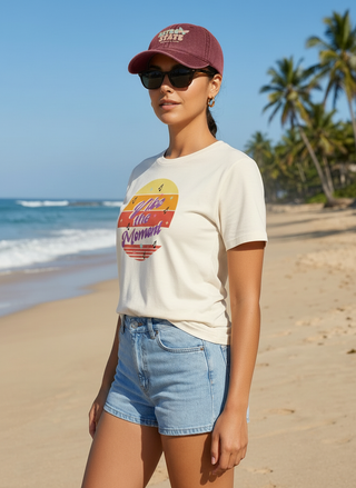 Vibe the Moment Graphic Tee – Retro, 100% Organic Cotton
