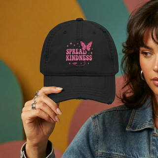 Spread Kindness Distressed Dad Cap