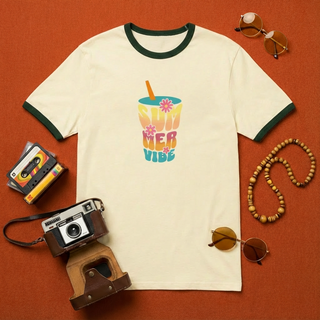 Summer Vibe Retro Ringer Tee – Vintage 90s