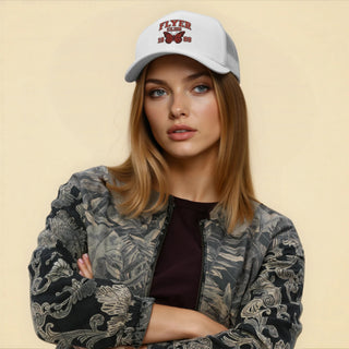 Flyer Club 1999 Retro Butterfly Trucker Hat – Y2K Nostalgia Mesh Cap